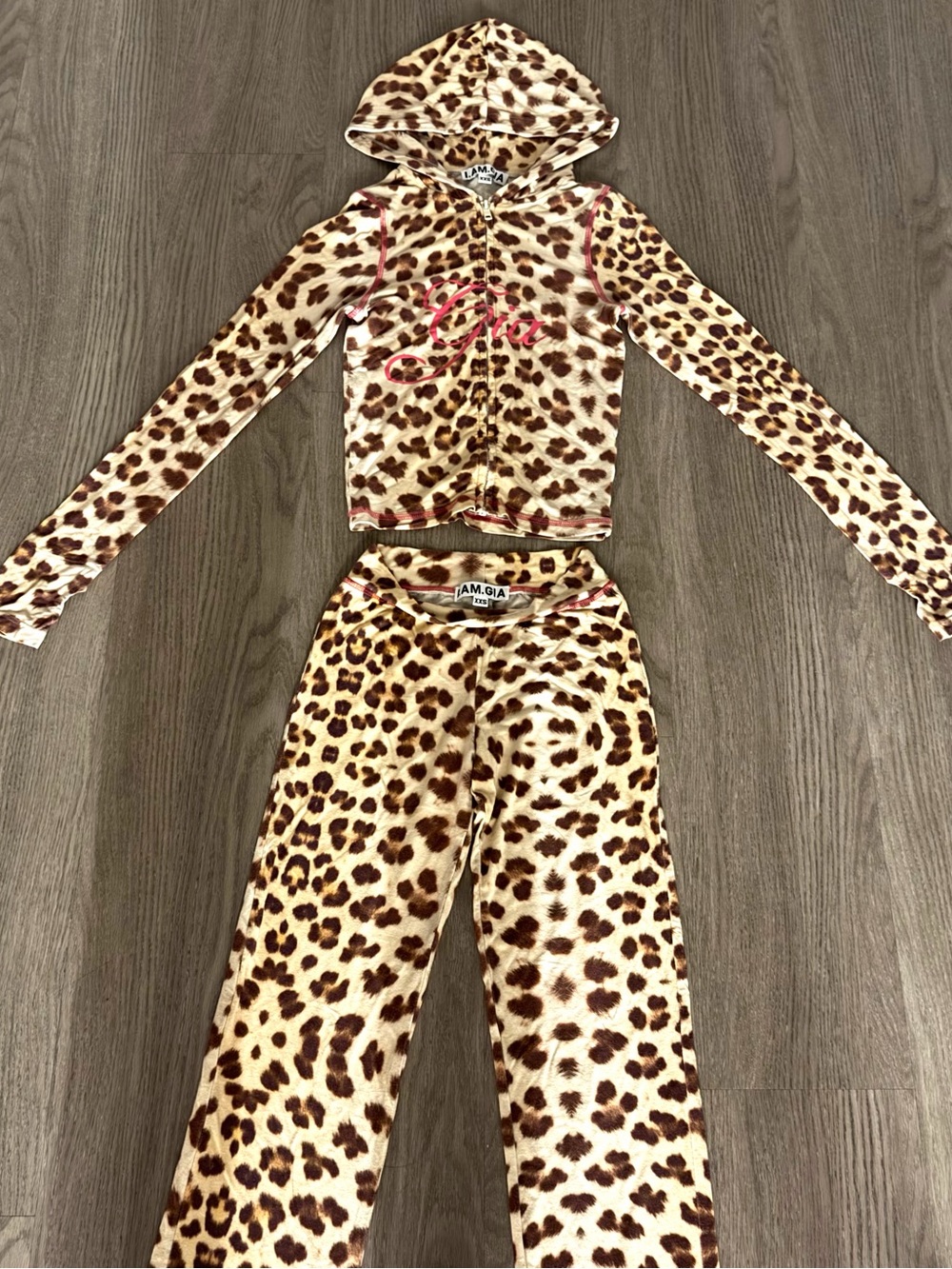 I.AM.GIA Leopard Hoodie and Pants Set